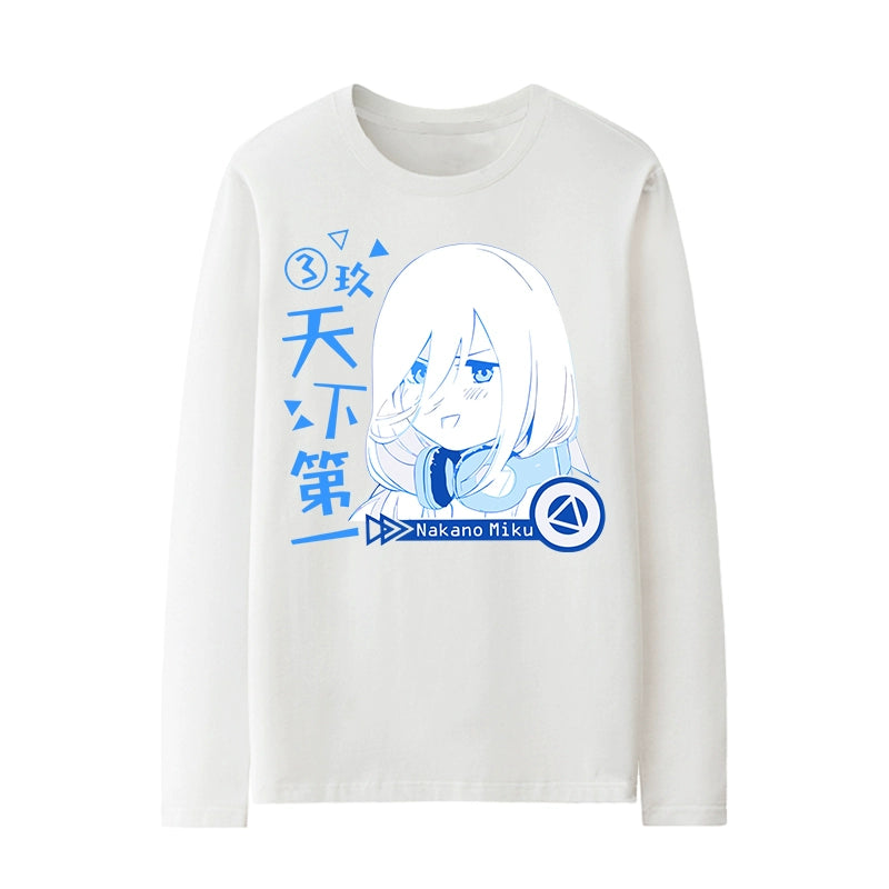 Men's Anime Long-sleeved Cotton T-shirt