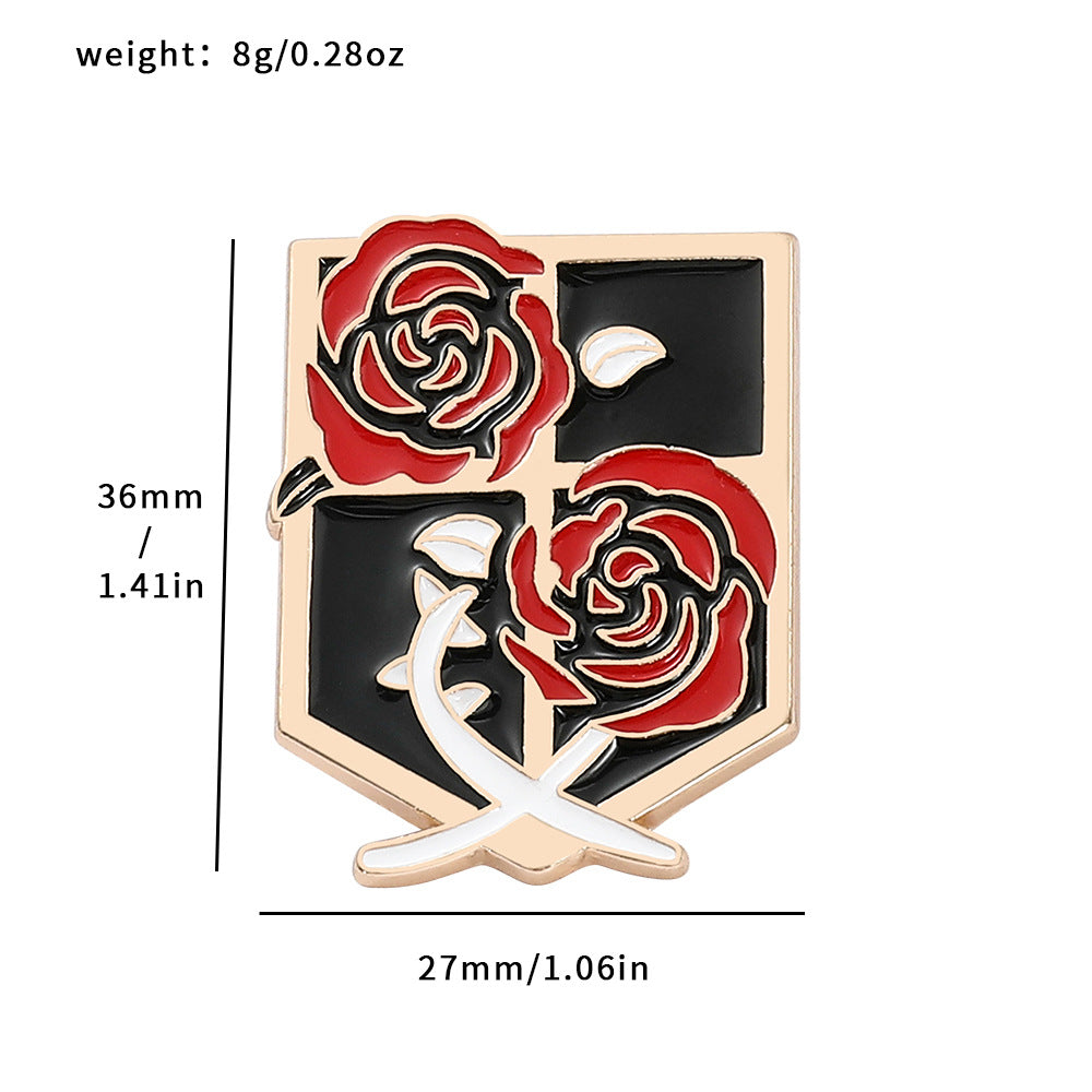 Anime Metal Brooch Badge