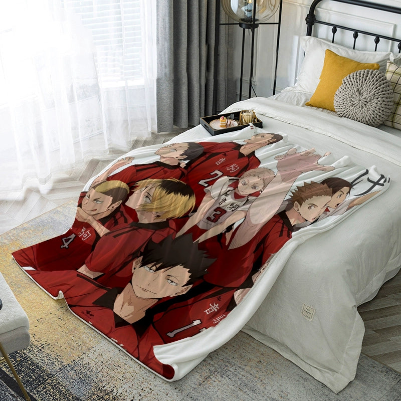 Hinata Anime Pattern Nap Blanket