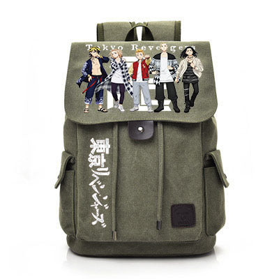 Vintage Anime Canvas Backpack