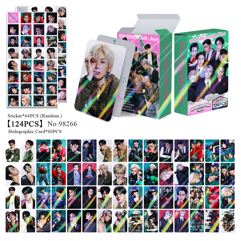 124PCS ATE GOLDEN HOUR Part.5 Holographic Photocard Sticker