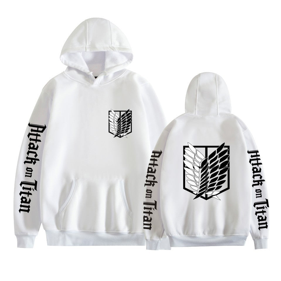 Unisex Anime Logo Casual Loose Hoodie