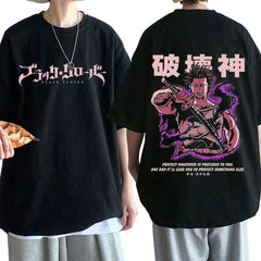 Unisex Anime Pattern Print T-Shirt