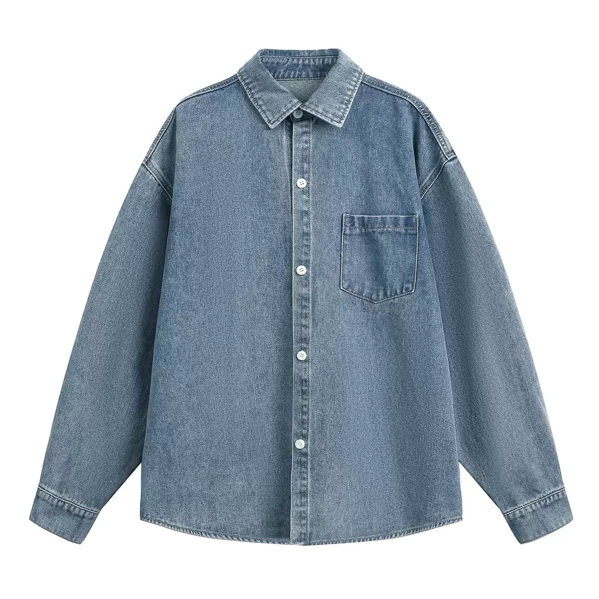 Ningning Same Style Denim Jacket Top