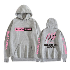 KPOP Girls' Casual Letter Print Hoodie