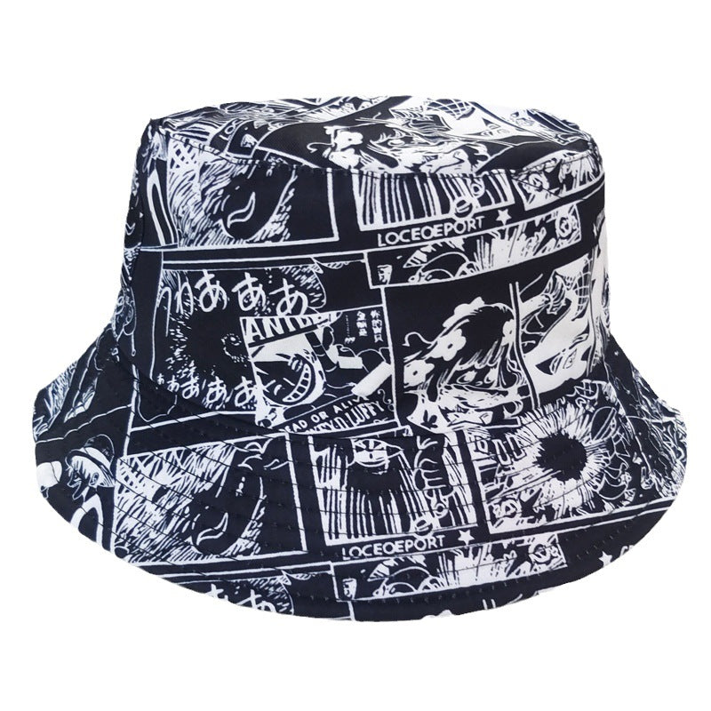 Casual Anime Printed Bucket Hat