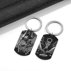 Anime Guts Dog Tag Keychain