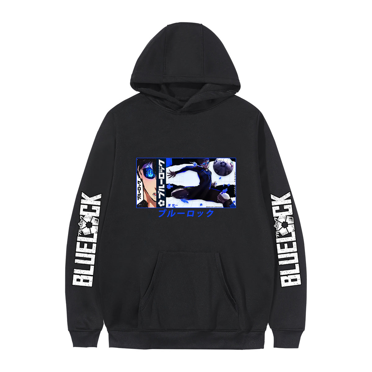 Casual Anime Pattern Print Pullover Hoodie