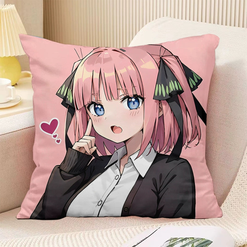 Double Sided Anime Throw Pillow
