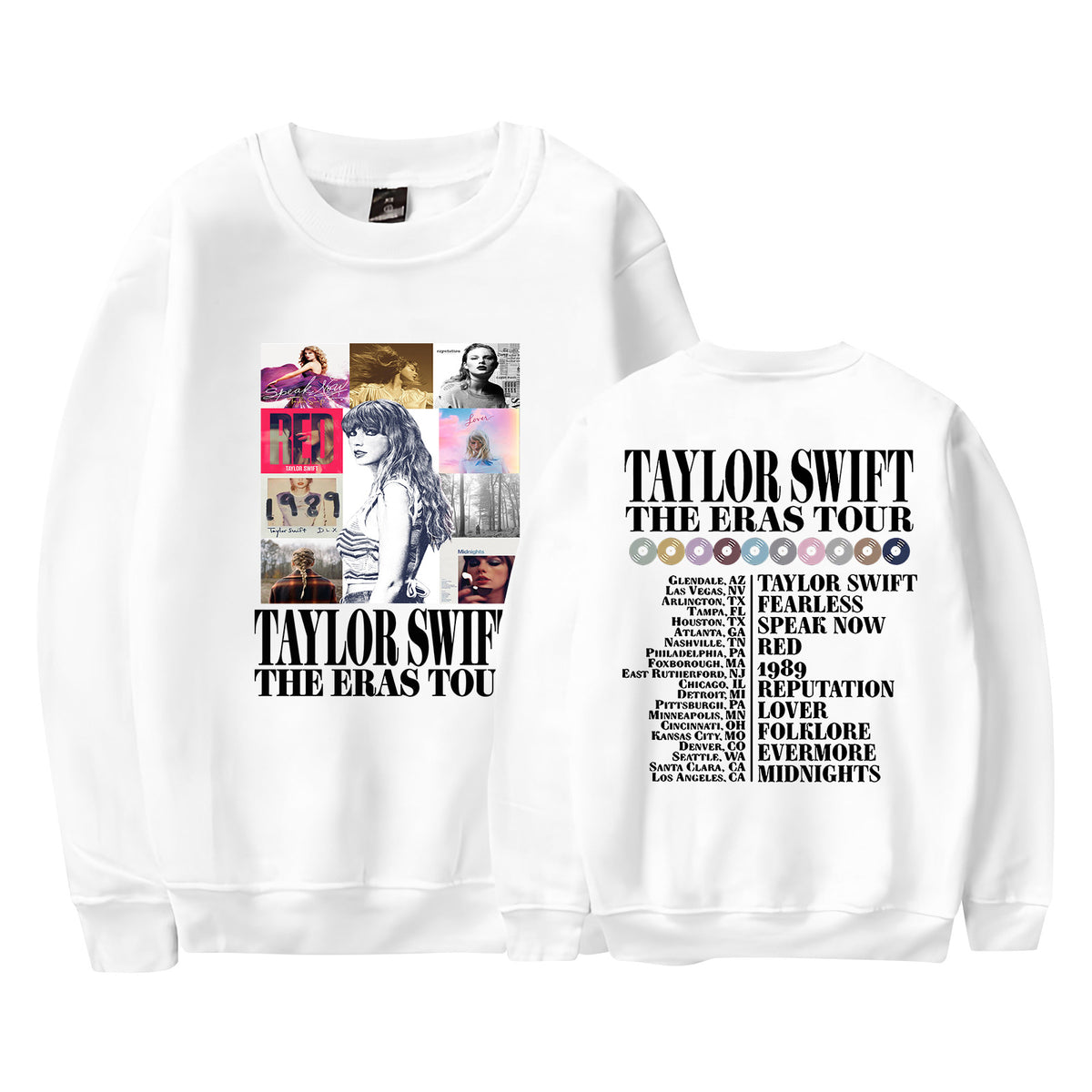 Casual Women's Taylor Print Crew Neck Sweatshirt