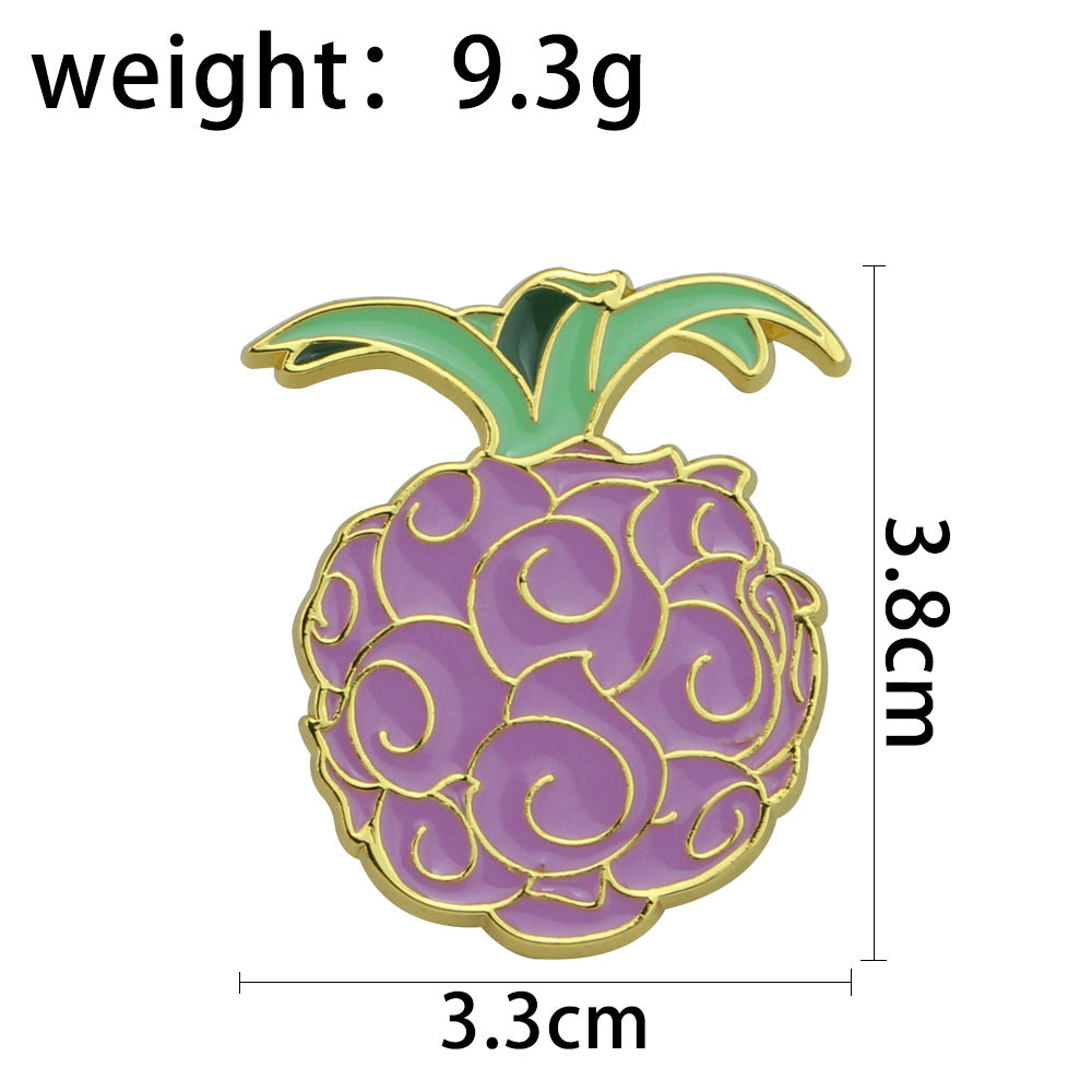 Lovely Devil Fruit Badge Brooch