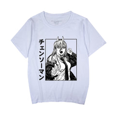 Women's Anime Graffiti Round Neck T-shirt