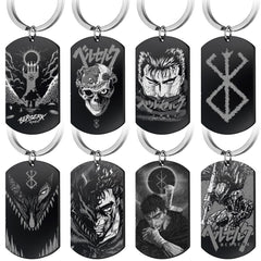 Anime Guts Dog Tag Keychain