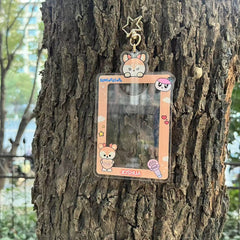 SVT Cartoon PhotoCard Insert Frame Keychain