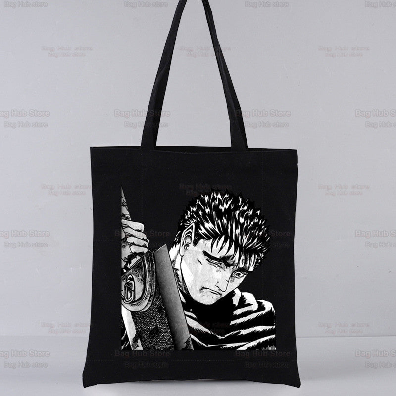 Guts Printed Canvas Shoulder Bag