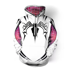 Chic Spider Gwen Cosplay Relaxed Hoodie