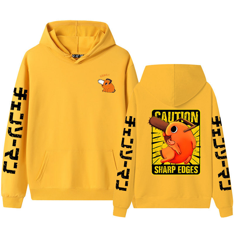 Unisex Pochita Anime Graphic Print Hoodie