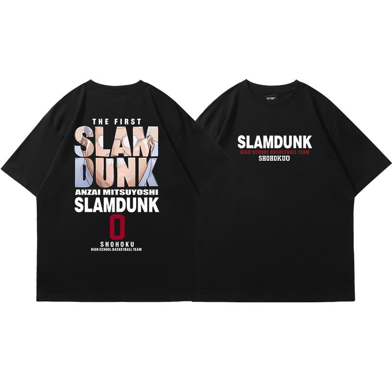 Casual Anime Basketball Loose T-shirt