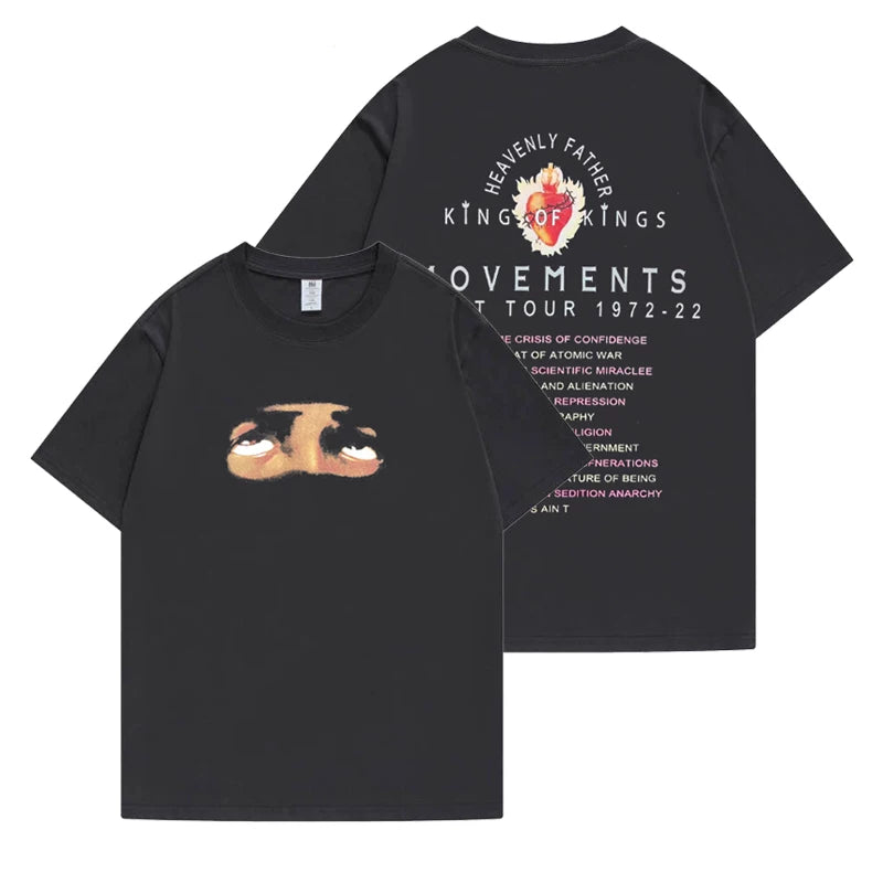 Rose Same Cotton Round Neck T-shirt