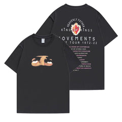 Rose Same Cotton Round Neck T-shirt