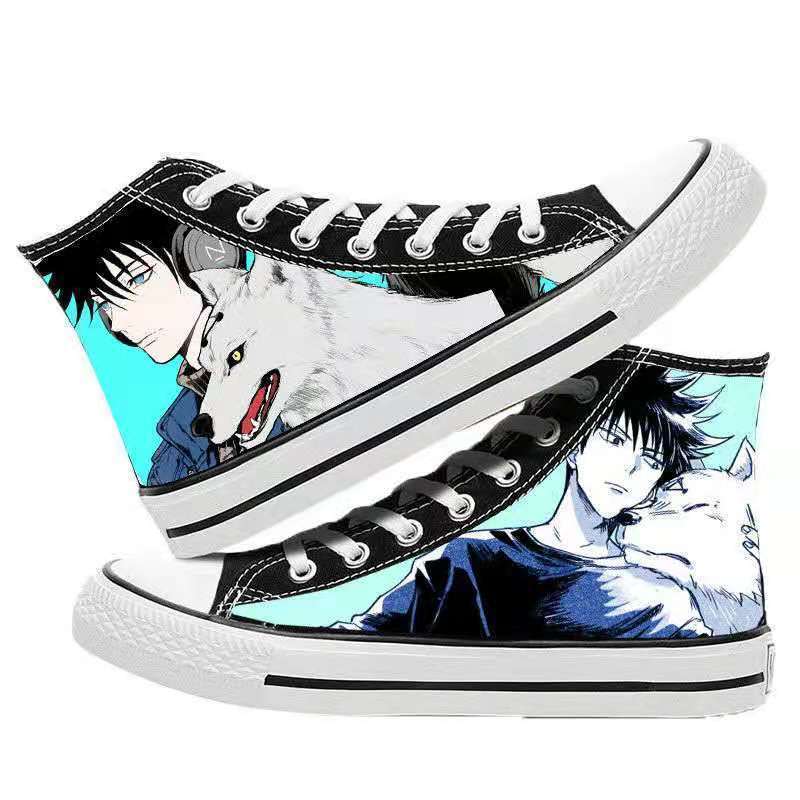 Unisex Casual Anime 3D Printed Canvas Shoes