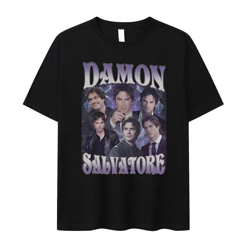Damon Salvatore TV Series Graphic T-Shirt