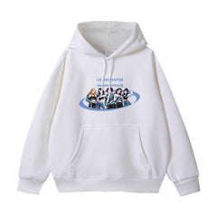 Unisex Kpop Cartoon Printed Casual Hoodie