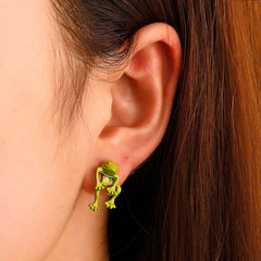 Retro Frog Detachable Earrings