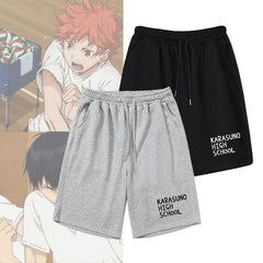 Unisex Casual Karasuno Print Sports Beach Shorts