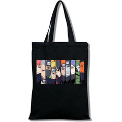 Trendy Uzumaki Print Canvas Shoulder Bag