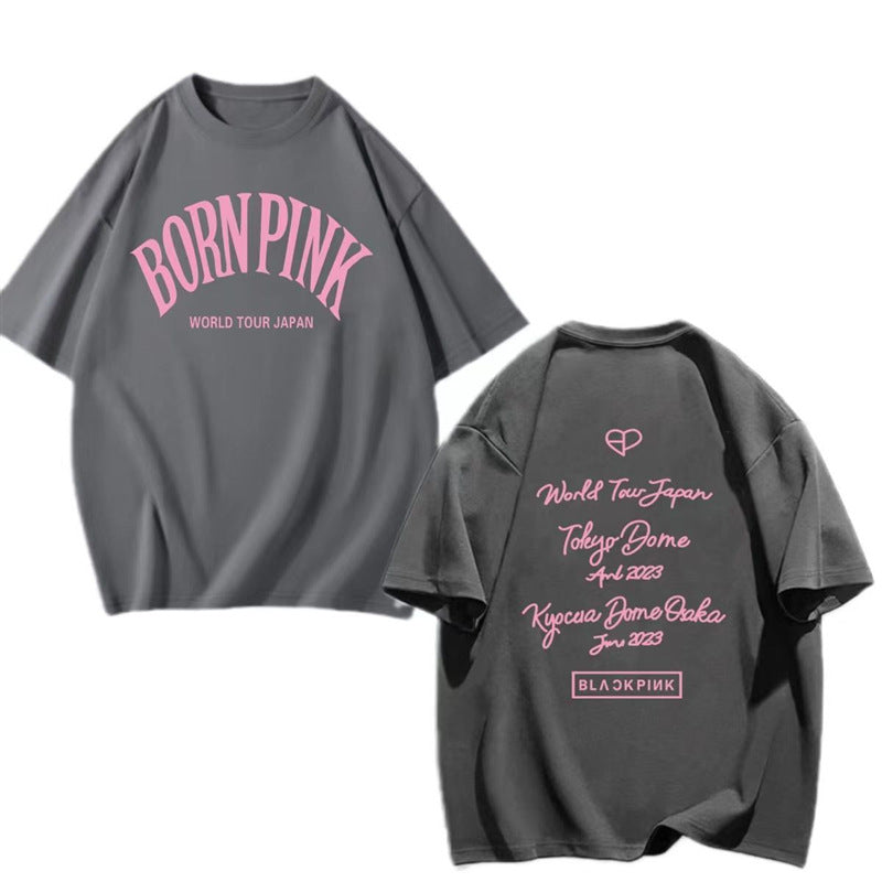 BORN PINK Short-sleeved Cotton T-shirt