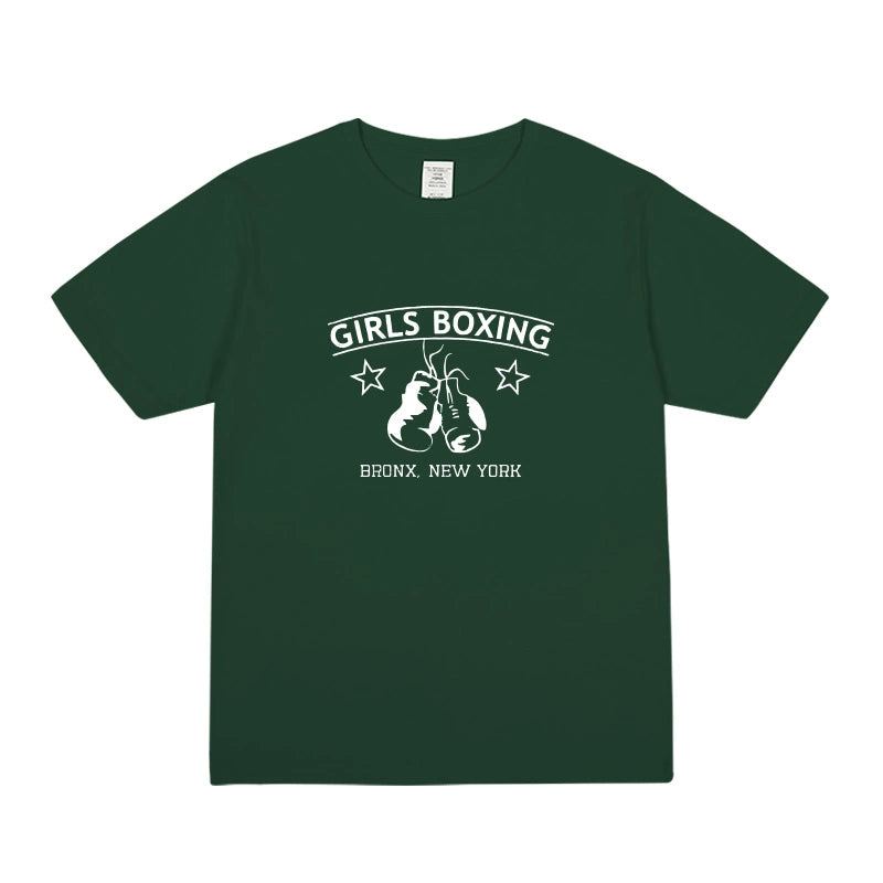 Friends Girls Boxing Print Cotton T-shirt