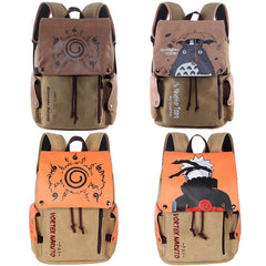 Trendy Anime Printed Canvas Backpack