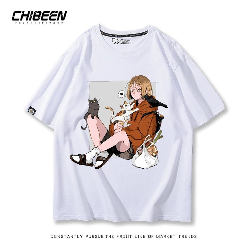 Unisex Kenma Anime Short Sleeve T-Shirt
