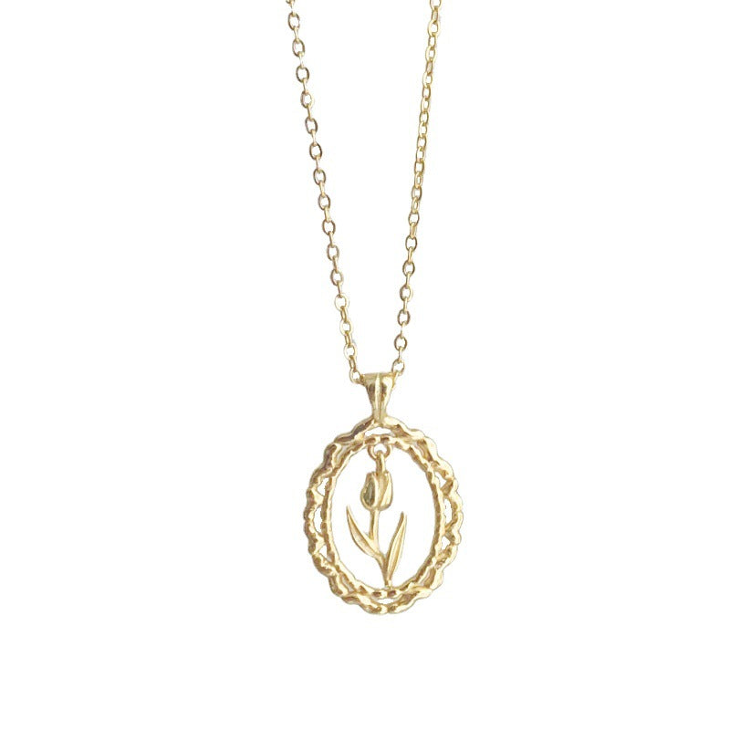 Vintage Tulip Necklace