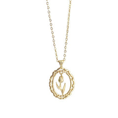 Vintage Tulip Necklace