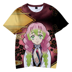 Unisex Anime Digital Print Short-sleeved T-shirt