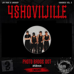 "4SHOBOIZ" Trailer Photo Badge Mirror Keychain