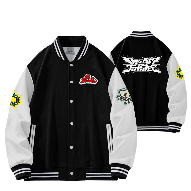 DreamTheFuture Printed Baseball Jacket