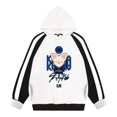 Karma Album Cartoon Printed Pocket Hoodie