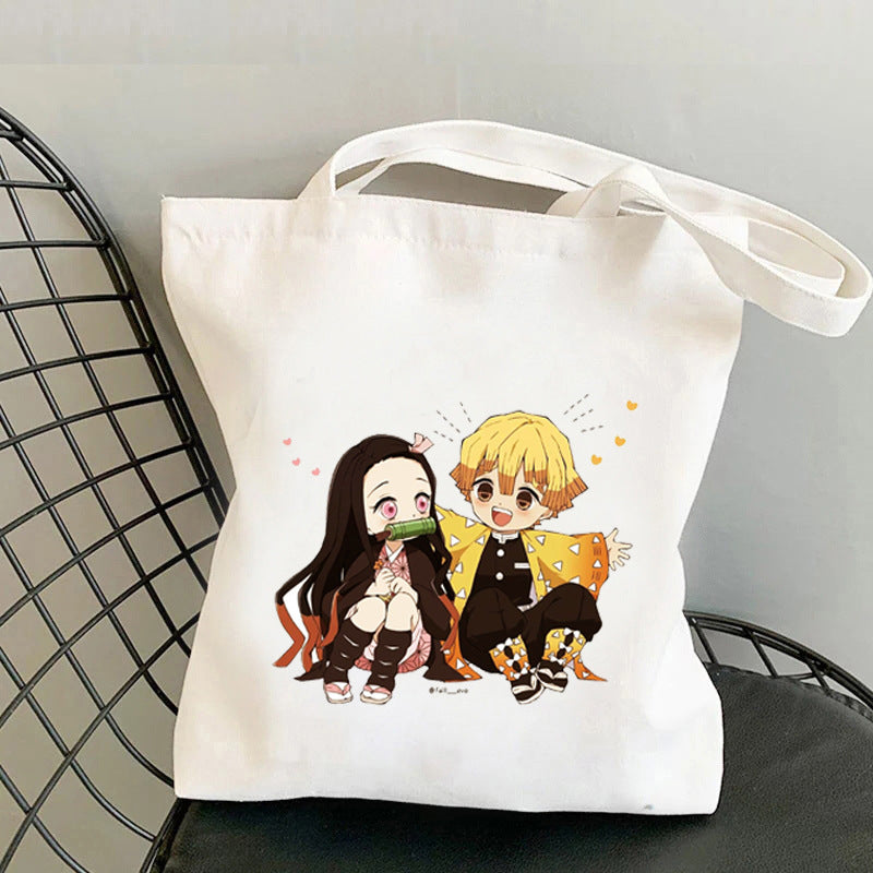 Cute Anime Canvas Handbag