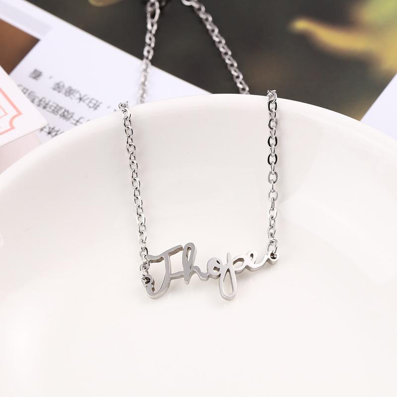 Trendy BTS Letter Necklace