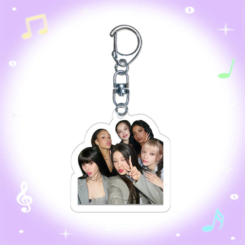 KATSEYE Acrylic Pendant Keychain