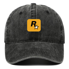 Game R Star Print Washed Baseball Cap