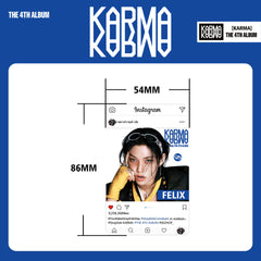 KPOP Album KARMA Transparent Pvc Card Collection