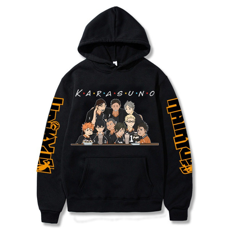 Unisex Karasuno Anime Printed Casual Hoodie