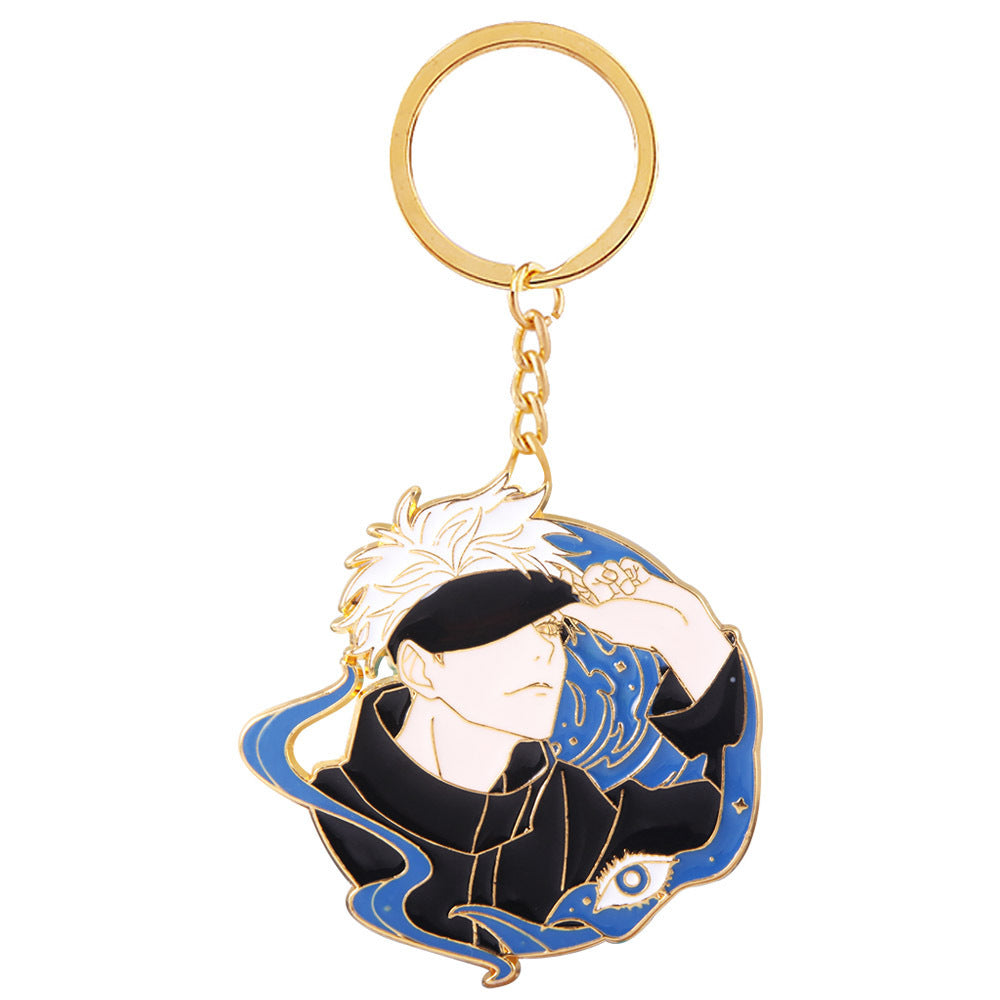 Cute Anime Gojo Keychain Brooch Pendant