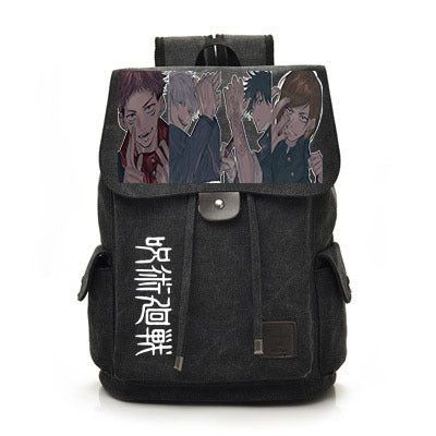 Retro Anime Canvas Schoolbag Backpack