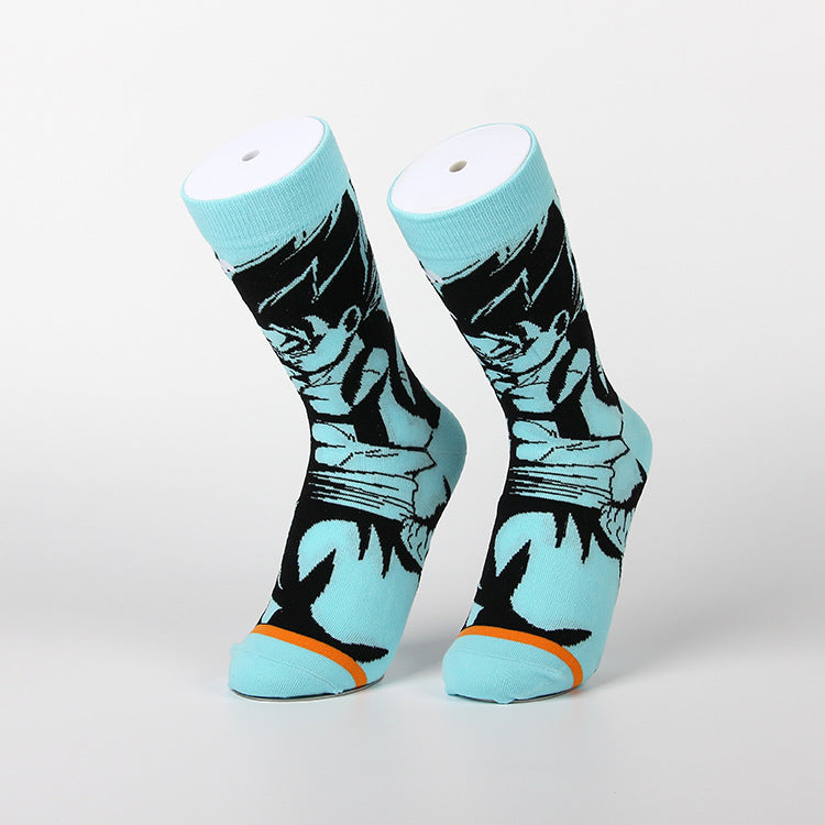 Cartoon Anime Cotton Medium Tube Socks