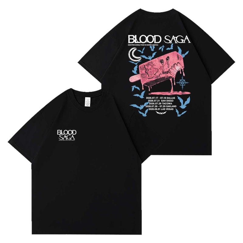 EN- BloodSaga North American TOUR Printed Top